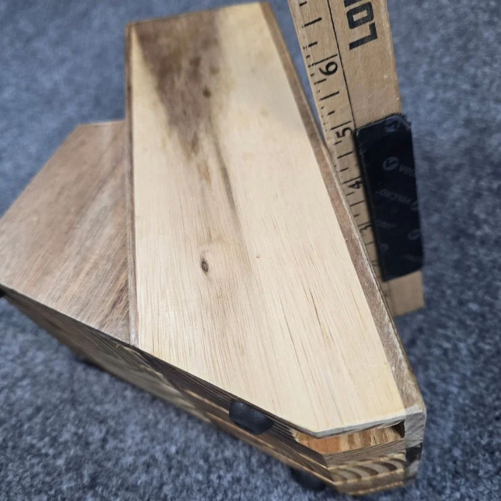 The Pioneer Woman Wooden Knife Block Holder Organizer‎ Storage Rustic Farmhouse